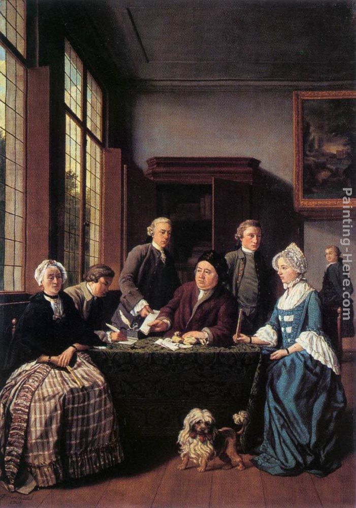 The Marriage Contract painting - Jan Jozef Horemans II The Marriage Contract art painting